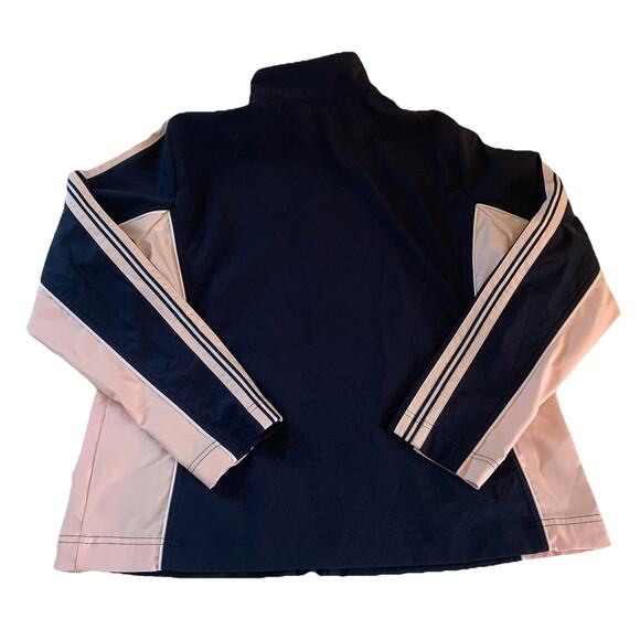 SJB Active Woman's Full Zip Windbreaker Jacket Pockets Blue & Pink Size Large - Picture 9 of 16
